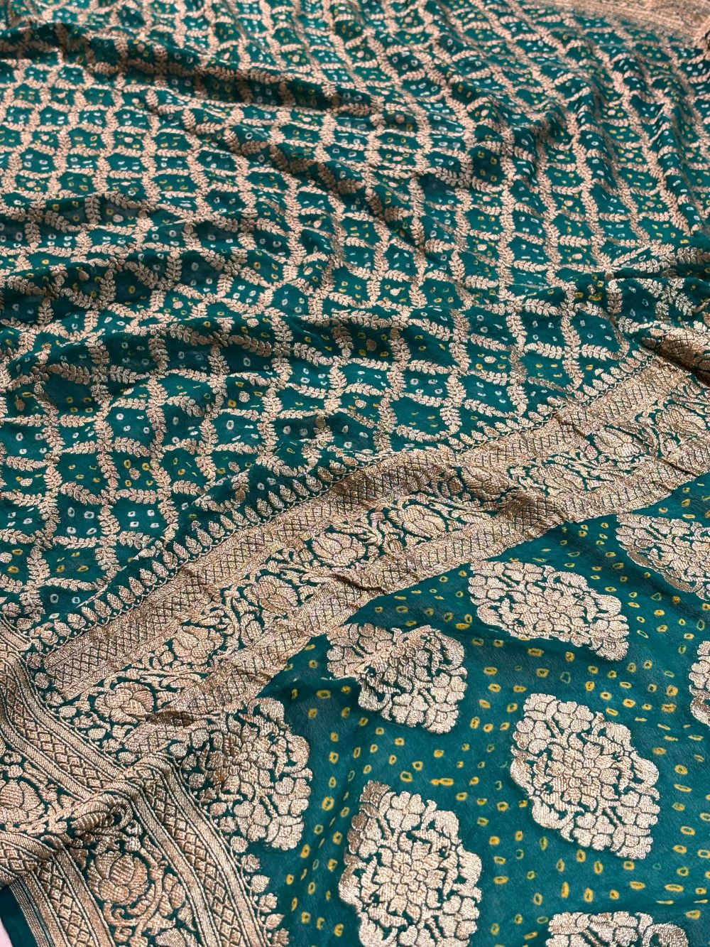 Georgette Bandhni Saree